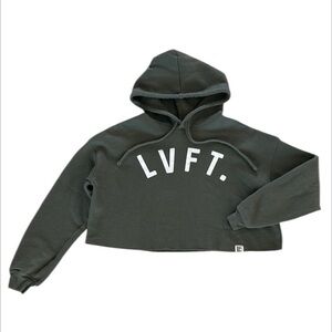 Live Fit LVFT green cropped hoodie size medium